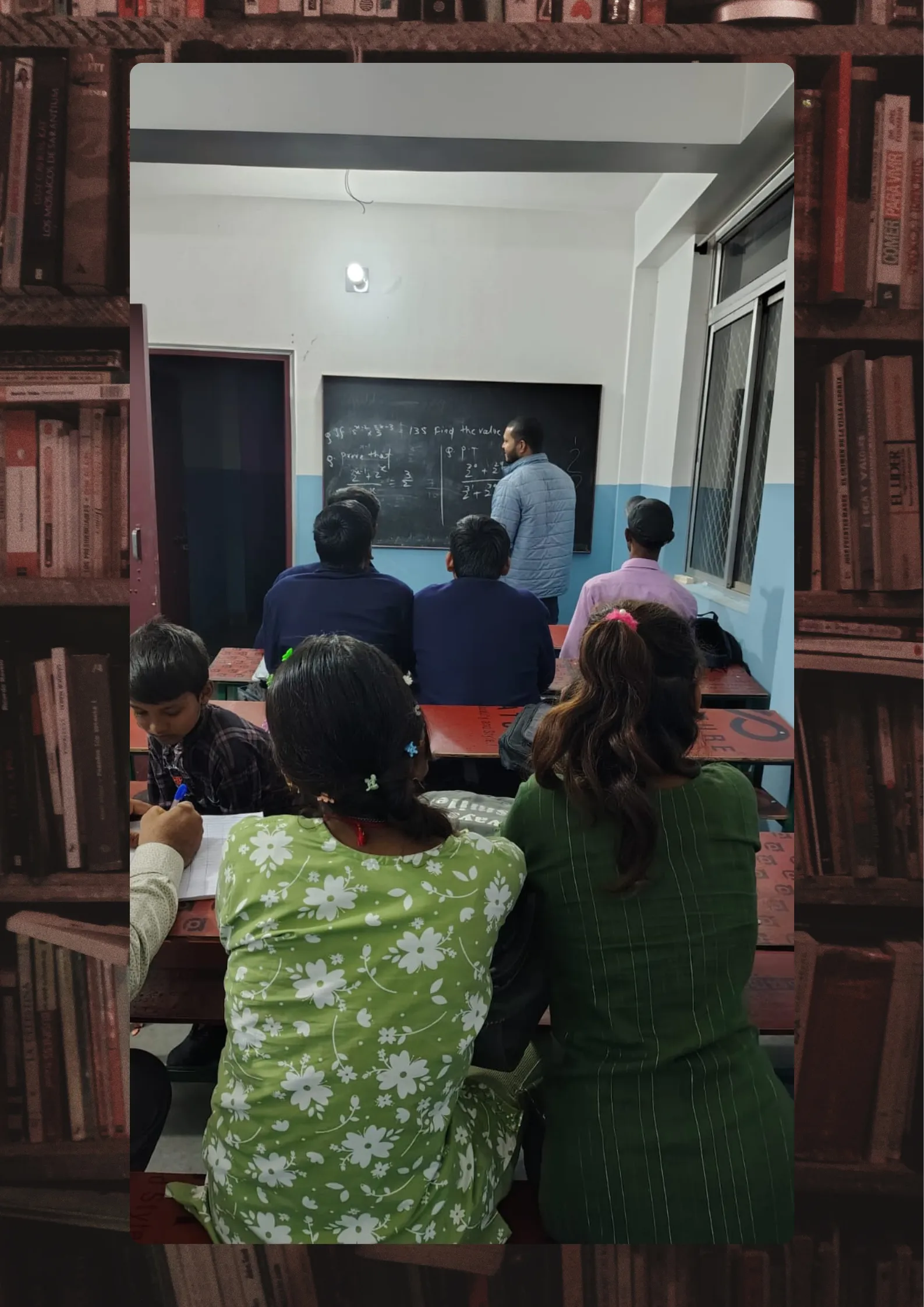 Students learning in classroom